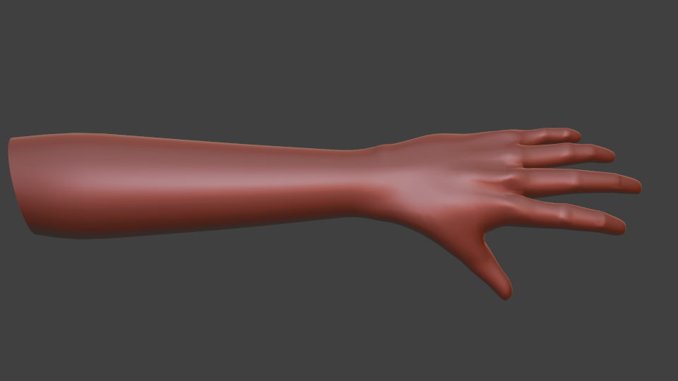 Human hand with rig preview image 1